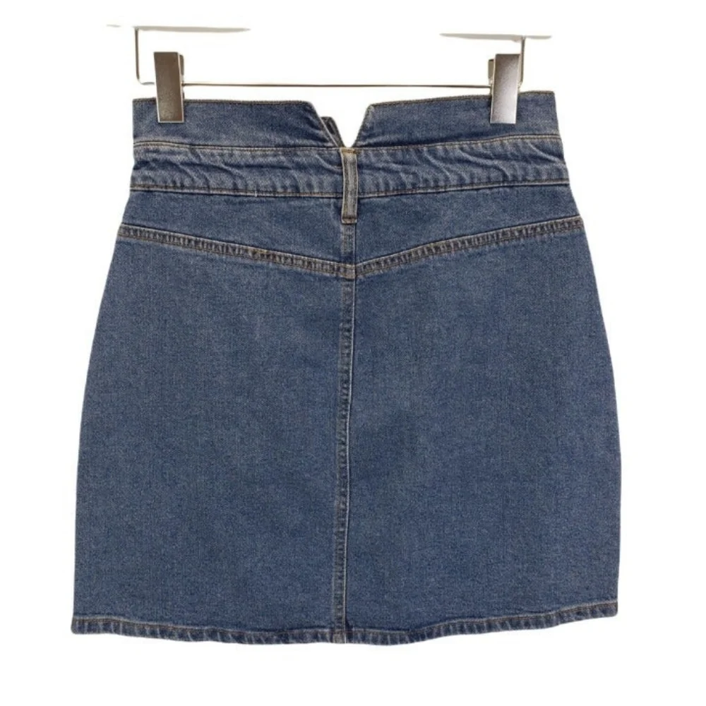 BP High Waisted Light Wash Denim Skirt Size 2XL - Picture 2 of 3
